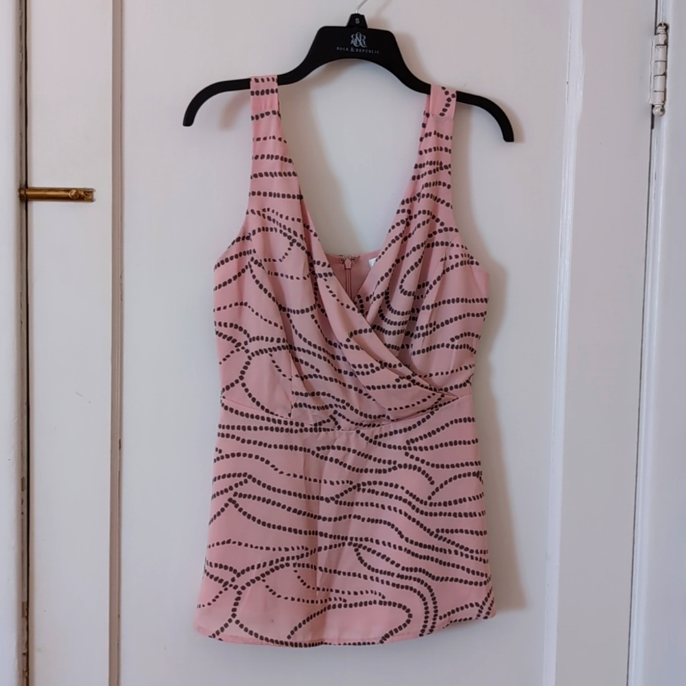 CAbi Womens Sophia Tank Peplum Sleeveless size 8